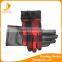 2016 ladies cheap touch-screen checker design cloth gloves with imitation leather palm