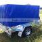 blue heavy duty smooth large sizepvc truck/trailer fabric cover /wagon cover