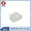 white crystal clear glass lampshade