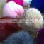 Factory wholesale Handmade 100% Real Rabbit Fur Ball keychain