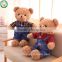Lovely animal cheap teddy bears plush toy with trousers and dress
