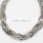 Stainless Steel Claw Chain Twist Choker Collar Necklace