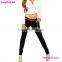 Accept Paypal Hot Design Black Long Women Jeans Pants