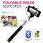 Mobile accessories new products foldable seflie stick monopod cable selfie stick tripod