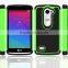 Newest three in one Shockproof Defender football pattern silicone rubber Armor Heavy duty ballistic combo Case for LG Leon C40