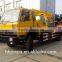 Right Hand Drive Yellow Color Flatbed Wrecker Truck With Crane 5ton