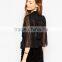 Latest Design Top Fashion Black Women Sexy Blouse