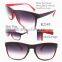 2015 Simple Hot Selling Colorful Squared Sunglasses Covering Film/With Two Colors