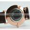 Top Brand Fashion Watch luxury style watch men genuine leather stianless steel quartz analog clock 40mm rose gold wristwatch