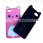 newest cute kitty silicone mobile phone case