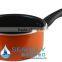 2016 wholesale Aluminum non-stick saucepan with glass lid/bended edge as seen on tv