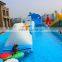 Gaint Outdoor inflatable floating obstacle with frame pool