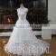 Real Sample Scoop Neck Sleeveless Appliqued Lace Beaded Sash Wedding Dresses 2015