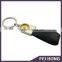 Good price plated PU leather car key ring with car brand promote