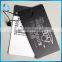 Black Tag Reputation Card With Silver Stamping Made From China Professional Hangtag Factory for Female Body Slimming Garments