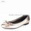 OLZP003 wholesale shoes lady fashion round toe Patent Leather upper women's flat shoes rubber outsole lady shoes 2016 flat