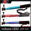 Fashion Folding Cable Wired Selfie Stick Monopod to pau de self With Audio palo extensible Smartphone Selfiestick ForAndroid iOS