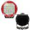 Top Sale Black/ Red automobile 4x4 accessories 4wd offroad 9 inch 96w round led working light led driving lights work light led
