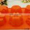 6 Caviity Orange Mixed Flower Shape Silicone Cake Mould Muffin Cup Soap Mould Chocolate Mould Baking Tray