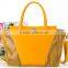 Personalized Retro Brown Women Leather Tote Bag Shoulder Handbag