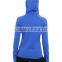 100% cotton french terry womens zip up hoody