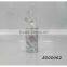 Christmas Snowflake hangtag unscented birch pillars candles with shimmer