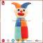 2015 China colorful clown plush stuffed toy for kids