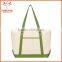 Natural Color Large Cotton Canvas Tote Bag With Custom Logo