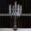 Hot sale!New 5 arms crystal glass candelabra centerpiece wedding wholesale