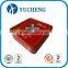 hangzhou custom red printing square metal tool tin box                        
                                                Quality Choice
