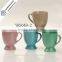 Wholesale ceramic color mugs and cups with foot