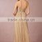 (MY4934) MARRY YOU Sweetheart Floor-length Tulle Gold Color Evening Dress 2016