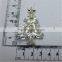 Silver Plating Fancy Promotional Gift Rhinestone Christmas Brooch