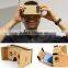 2016 New Arrival Virtual Reality 3D Google Glasses, DIY Google Cardboard Box 3D Glasses for 3.5-6.0 inch phones