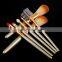 7pcs Hot sales gold handle makeup brush set