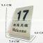 New design custom stainless steel table number holder                        
                                                Quality Choice
                                                                    Supplier's Choice