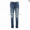 knee hole women rolled-up style deep cuff boyfriend jeans (JXA022)