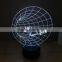 3D Optical Night Light Time Machine 7 RGB Light Colors 10 LEDs AA Battery or DC 5V Mixed Lot