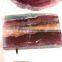 Natural Colored Fluorite Crystal Stone Slice