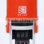 Free sample Round 30mm FactoryHongTu Black/Red plastics Office use Auto self inking stamps