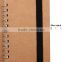 A4/A5/A6/B6/A7 spiral kraft note book lined with elestic band