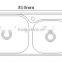 Double stainless steel Kitchen Sinks by factory