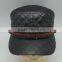 Fashion 3 panel Punk polyester custom flat top hats