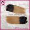 Best selling 12 14 16 18 virgin indian hair weaving colored two tone hair weave for black women