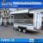 Big window and wheels commercial street food cooking trailer ,food van for sale