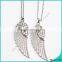 2016 new arrival rhinestone angel wings charm necklace wholesale