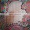TEXTILE SQUARE SCARVES OF 100% FINE SILK WITH VARIOUS PRINTS.