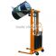Hydraulic Electric Drum Lifting Stacker with Manual Tilting