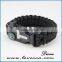 Survival cross Paracord bracelet with Logo Braided Paracord bracelets