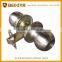 2016 South America Tubular stainless steel round keyed /bathroom/passage tubular Leverset